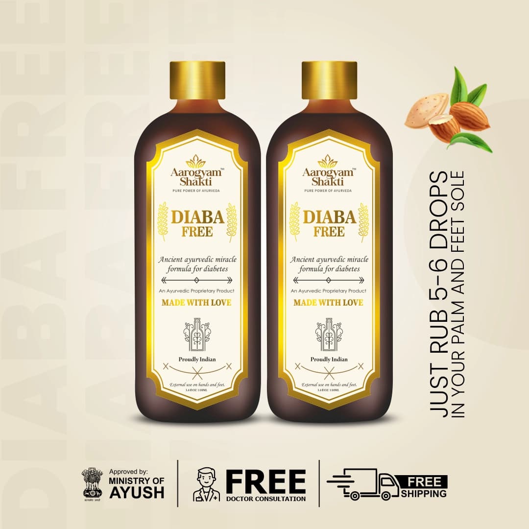 Vedobi Diaba Free Herbal External Use Liquid for Wellness Support (110ml + 110ml) — view 4