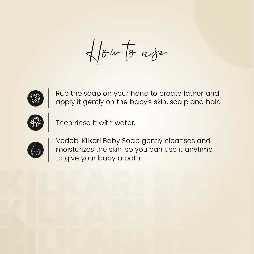 Kilkari Baby Soap Honey Butter With Lavender (Pack of 3) — view 10