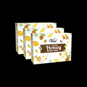 Payas-Goat Milk with Honey Butter Soap for Dry Skin (Pack of 3)