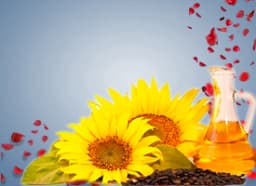 Sunflower oil-soaked rose leaves